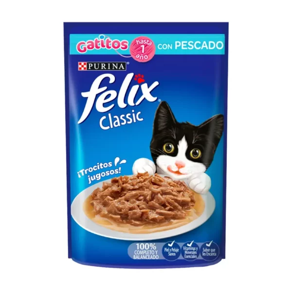 Felix Pouch Gatitos Pescado - 85 Gr