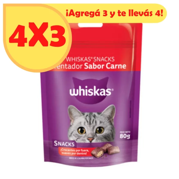 Whiskas Snack Carne - 80 Gr