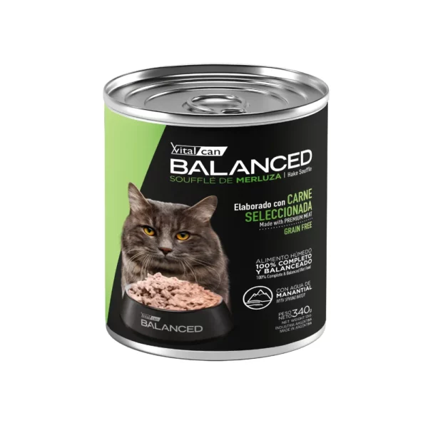 Balanced Gato Castrado Lata Merluza - 340 Gr